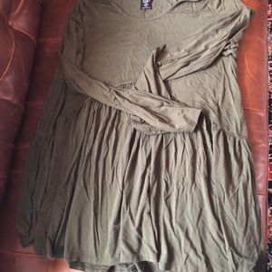 Muse top, army green